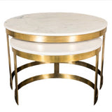 Bella Side table Marble Top Set of 2-GGI-399 SB-  Limited stock available !!
