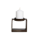 Miles Candle holder S Brown Antique - GGI-260623 SBN