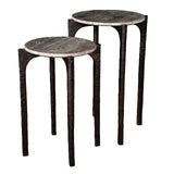 Side Table Dark Travertine - GGI-50741 LS DT S/2