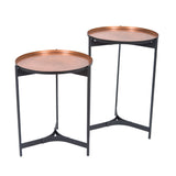 Side Table Copper Antq. - AKI-31440 LC