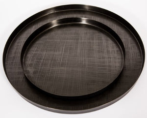 Trays etched Black  Set of 2 - 791055 BL - Limited stock available !
